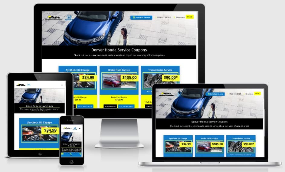 Honda Fixed Ops Website SEO Marketing
