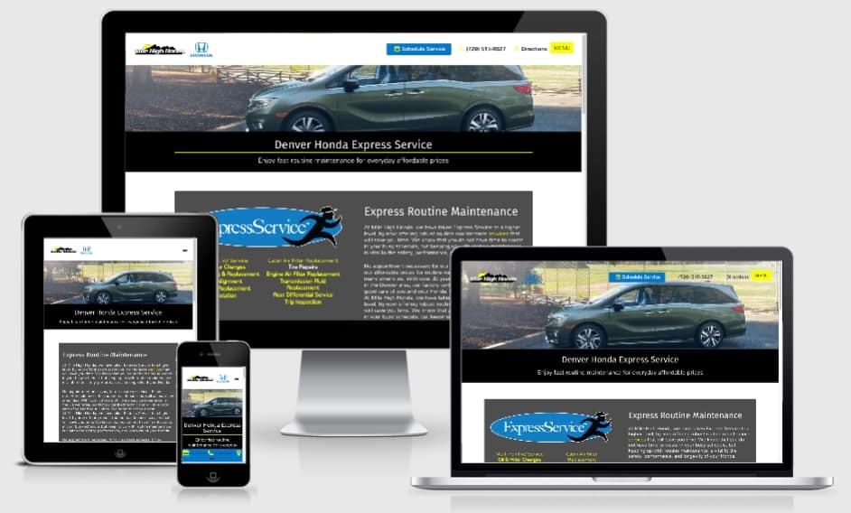 Honda Fixed Ops Website SEO Marketing