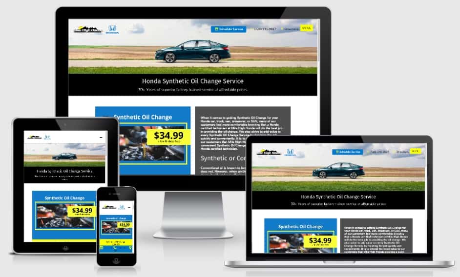 Honda Fixed Ops Website SEO Marketing