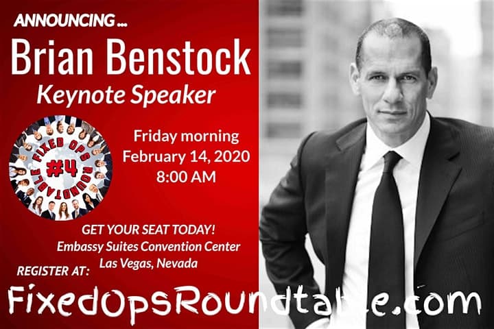 Brian Benstock Keynote Speaker at Fixed Ops Roundtable 4