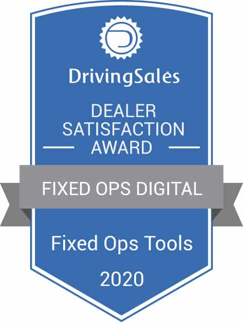 Fixed Ops Tool 2020 Dealer Satisfaction Award Winner