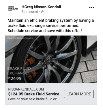 Nissan Facebook Ad