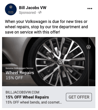 VW Facebook Ad