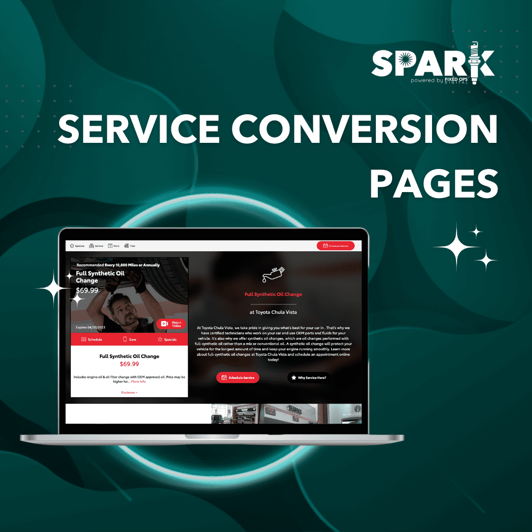 SPARK Service Offer Conversion Pages