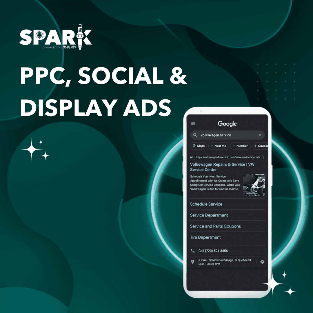 PPC, Social & Display Fixed Operations Ads